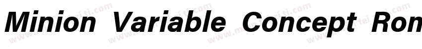 Minion Variable Concept Roman 常规字体转换